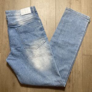 NICE Southpole Men's 32x32 Acid Wash Skinny Straight Leg Jeans Blue Medium Wash